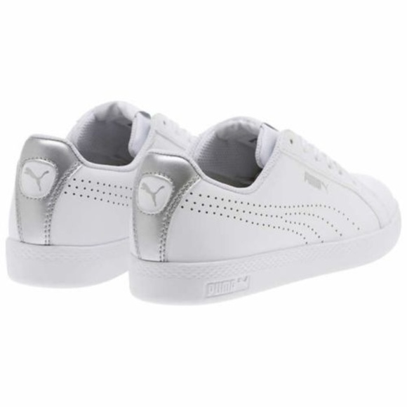 puma smash leather trainers ladies